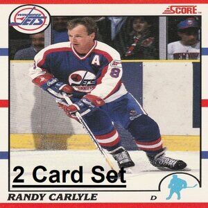 Randy Carlyle - Winnipeg Jets NHL Hockey Card Collection